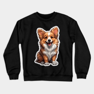 Adorable Corgi - A Delightfully Cute Canine Companion Crewneck Sweatshirt